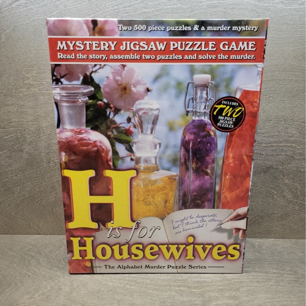 H is for Housewives Alphabet Murder Puzzle Series TDC Games - New Sealed Mystery